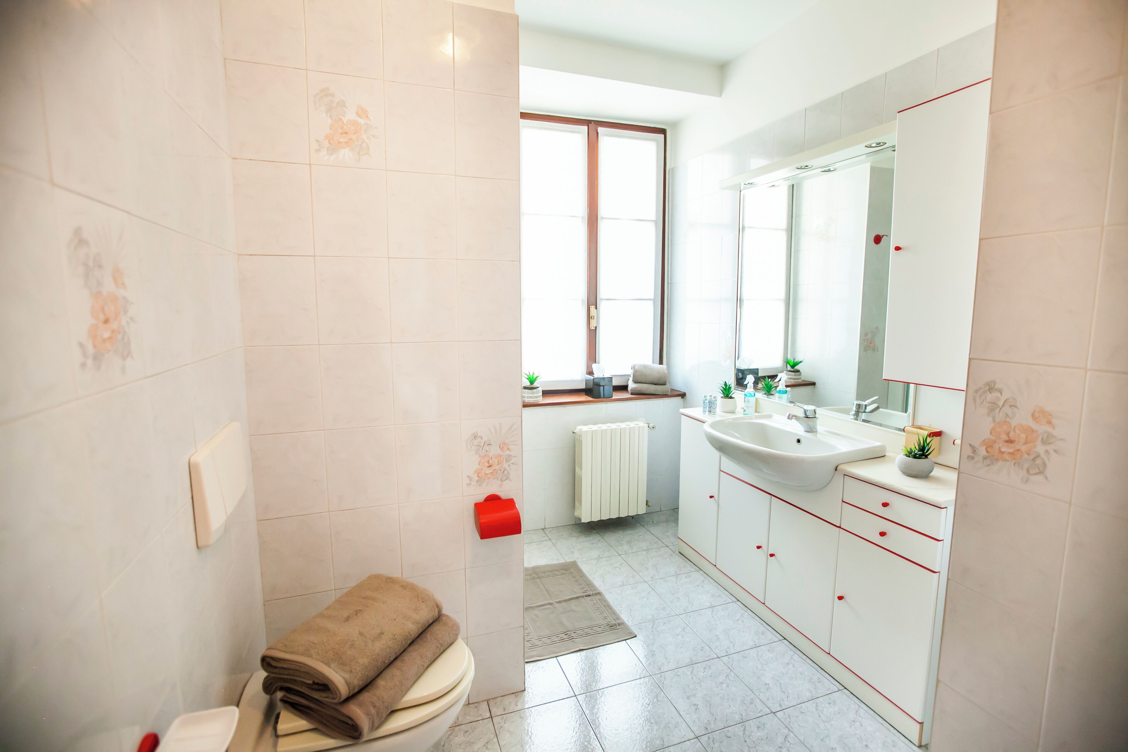 Appartamento | Bagno | Doccia, asciugacapelli, asciugamani, carta igienica