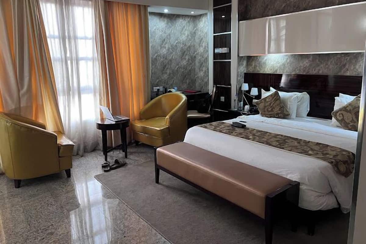 Deluxe Room, Balcony, City View | Desk, laptop workspace, free WiFi