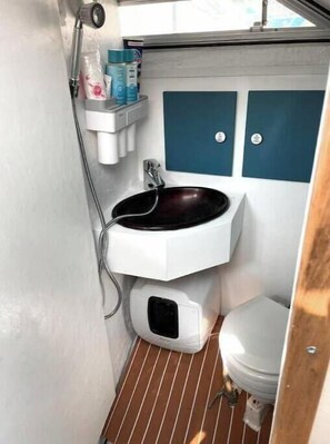 Hair dryer, toilet paper