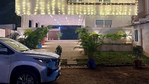 A building with the signage "World Inn Boutique Hotel Luxury Rooms Banquet Hall". - World Inn (Visakhapatnam)