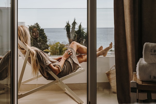 Double Room, Partial Sea View | Premium bedding, memory foam beds, minibar, in-room safe