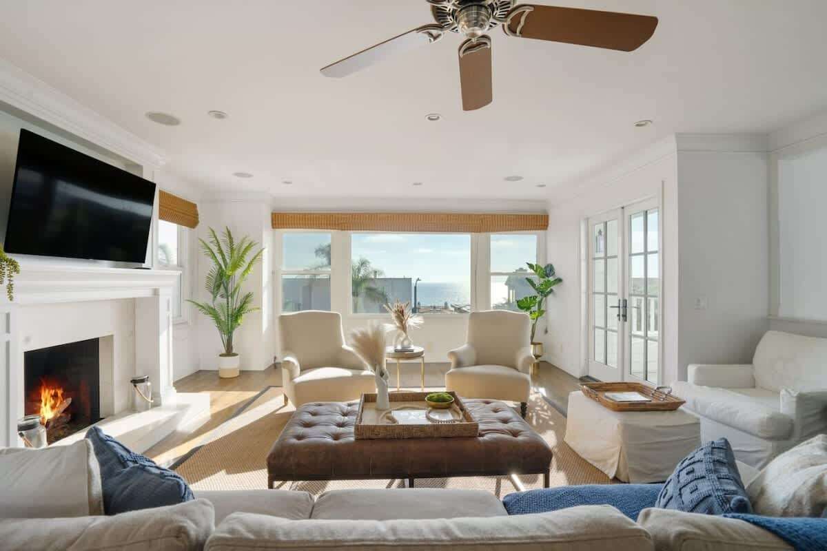 TV, fireplace, video games, books