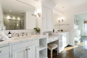 Shower, hair dryer