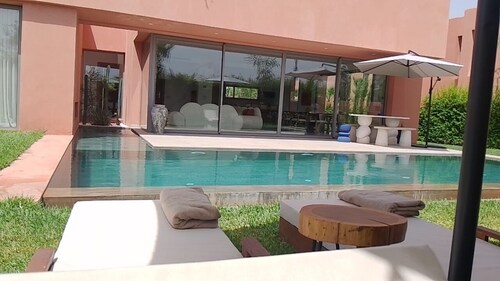 Luxury escape in Marrakech overlooking the Atlas mountains