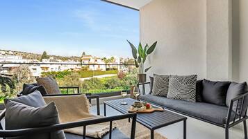 Apartemen, 1 kamar tidur, balkon, pemandangan kota | Balkon
