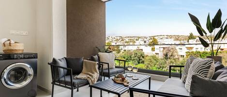 公寓, 1 間臥室, 陽台, 城市景觀 | 陽台