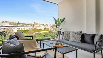 Departamento, 1 habitación, balcón, vista a la ciudad | Balcón