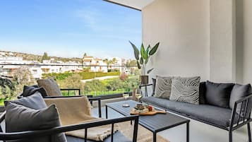 Departamento, 1 habitación, balcón, vista a la ciudad | Balcón