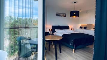 1 habitación y ropa de cama