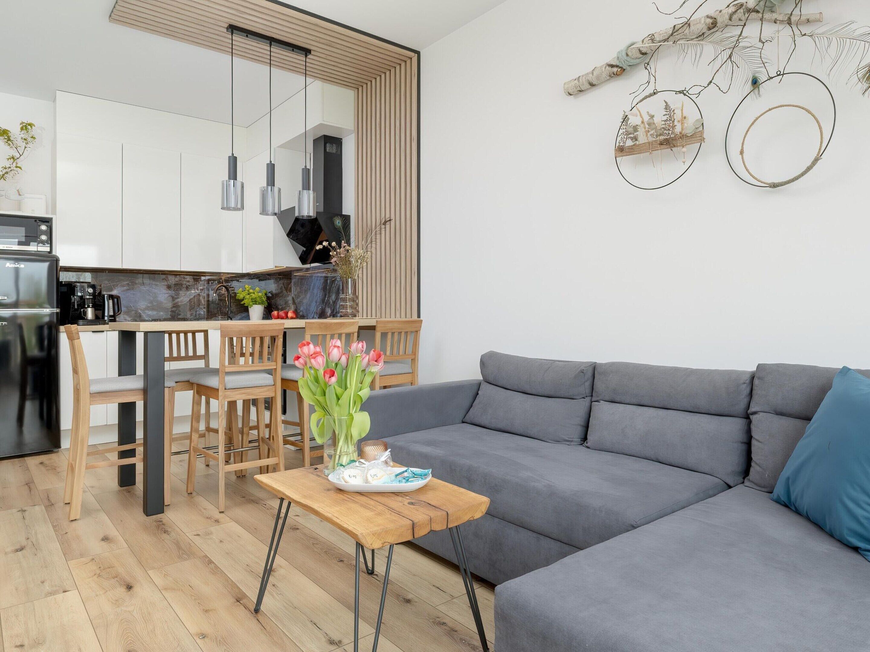 Apartment | Private kitchen | Electric kettle, highchair