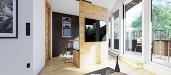 Bergzeit Flat Saalbach Directly on the ski Piste