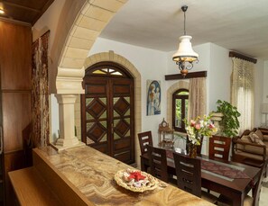 Dining - Modern Holiday Home in Stalos With Balcony (Chania)