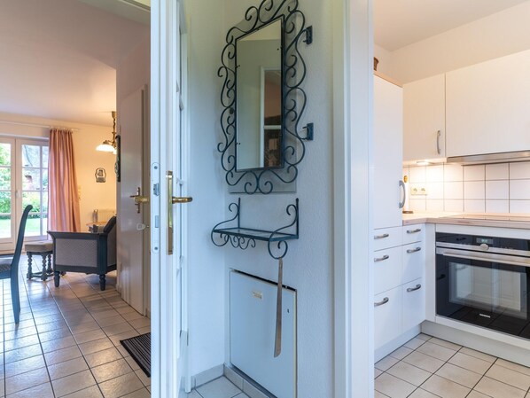 Apartment | Private kitchen | Electric kettle, toaster, highchair