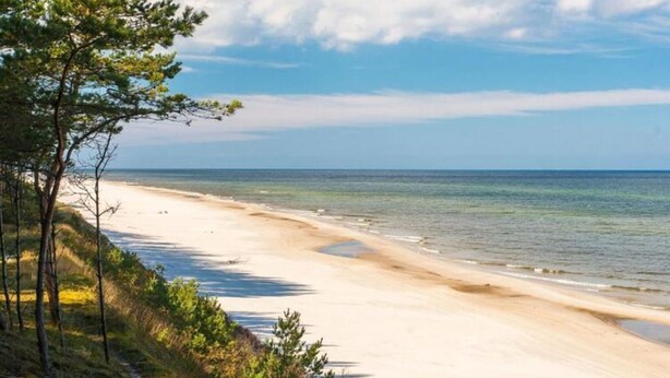 A beach with clear skies and calm waters. - Air-conditioned Apartment, Indoor Pool, Sauna (Dziwnów)