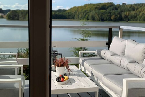 Holiday Home on Lake Marchowo With Terrace