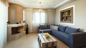Living area - Cottage in Adele (Rethymno)