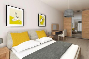 Apartment | 2 Schlafzimmer, individuell eingerichtet, Bettwäsche