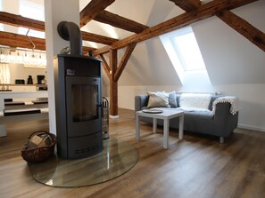 House | Living room - Ferienhaus mit 2 Kaminofen in Zarchlin (Barkhagen)