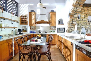 House | Private kitchen - Detached Villa With Seaview in Charaki (Rhodes)
