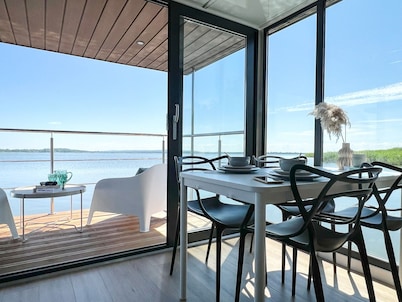 Houseboat in Lazy by Lake Jamno and Sea