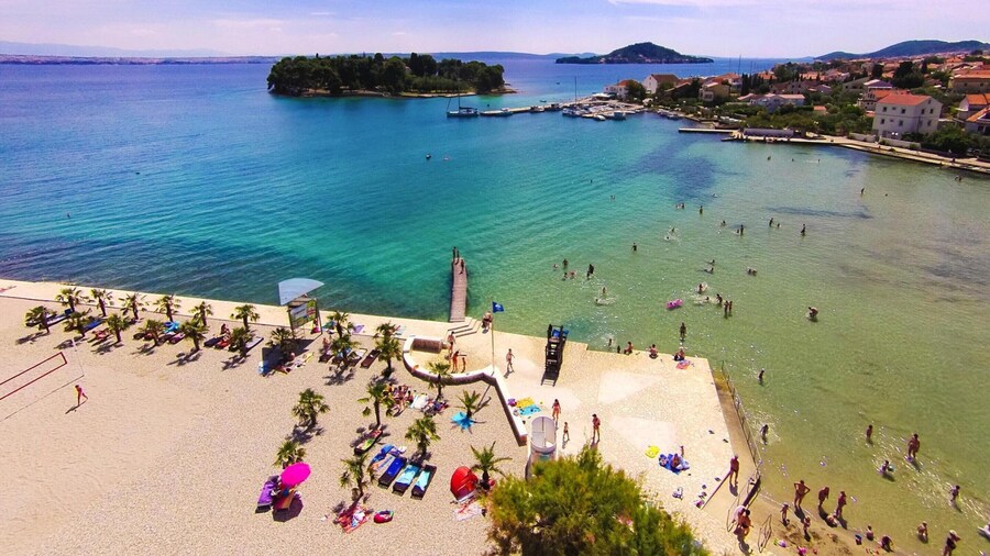 Apartment on Ugljan With Pool & Sandy Beach