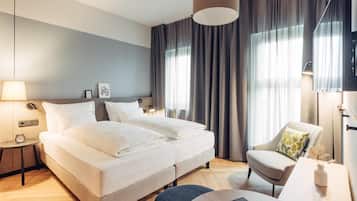 Allergikerbettwaren, Zimmersafe, kostenloses WLAN, BettwÀsche