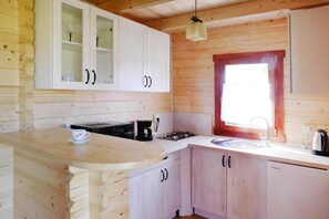 House | Private kitchen | High chair - Wooden House in Karsibor Near Baltic Beaches (Swinoujscie)