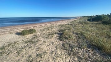 En la playa