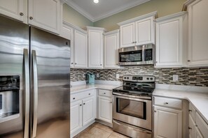 Fridge, microwave, oven, stovetop - 🏖️Easy Walk to Beach | 5BR | Sands Beach House 317🏖️ (Myrtle Beach)