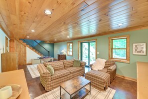 House (4 Bedrooms) | Interior - Thendara Cabin on Moose River w/ Game Room! (Old Forge)