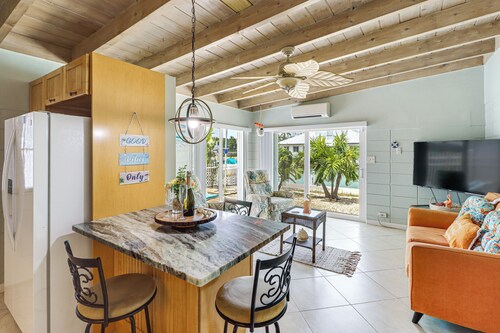 Waterfront Key Colony Beach Home w/ Golf Cart!