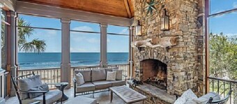 EXCLUSIVE GATED 10,000 square foot OCEANFRONT MASTERPIECE: 1.2 OCEANFRONT ACRES!