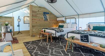 Site #01 Double Safari Tent with ensuite bath