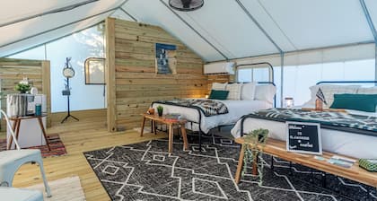 Site #03 Double Safari Tent with ensuite bath