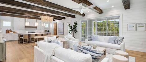 TV, fireplace, table football, stereo