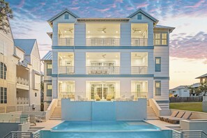 A heated pool
