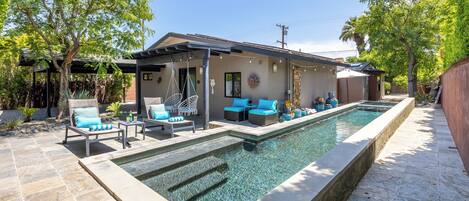A heated pool