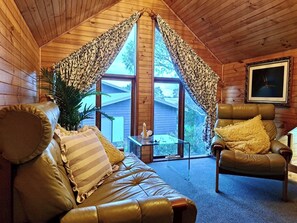 Télévision, cheminée, lecteur de DVD