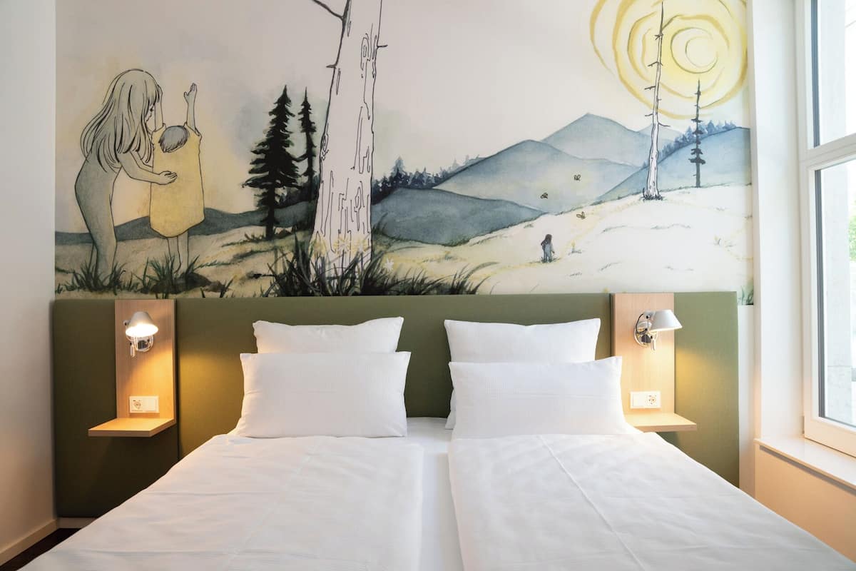 Camera doppia | 1 camera, biancheria da letto ipoallergenica, una cassaforte in camera