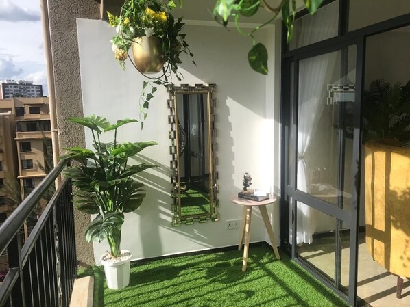 Appartement Deluxe, balcon, vue sur la ville | Balcon