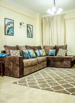 Living area - Denis Gardens Apartments Kilimani (Nairobi)