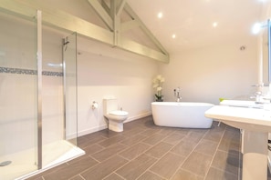 Shower, hair dryer, towels, soap - 4 bedroom cottage set amongst the vineyards with own pool and garden (Louzac-Saint-André)