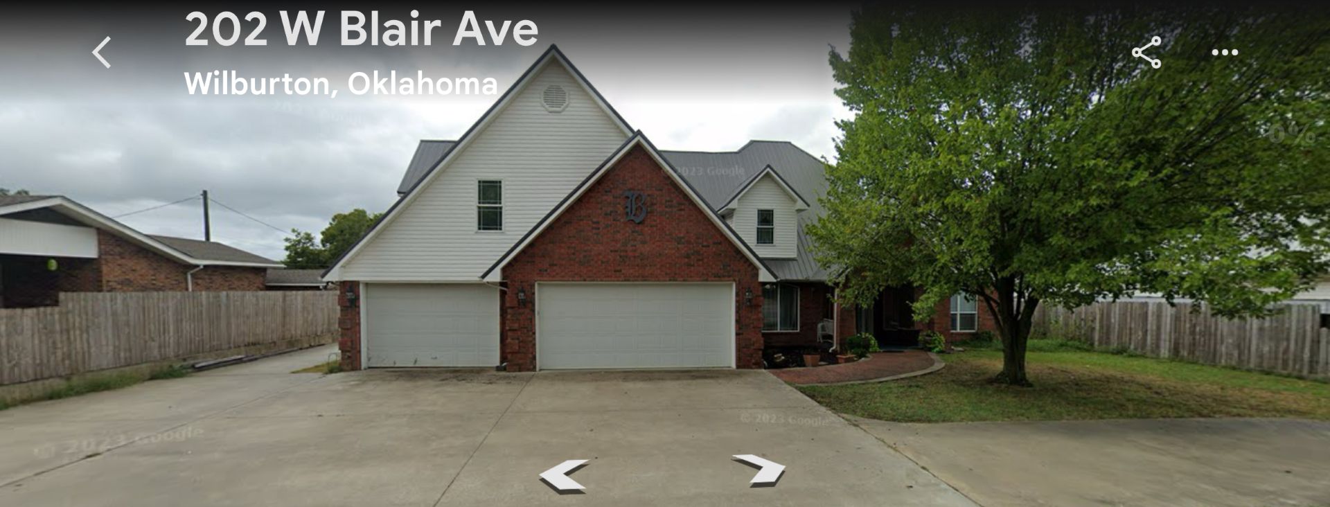 Une maison d’habitation située au 202, avenue W Blair, à Wilburton, dans l’Oklahoma.