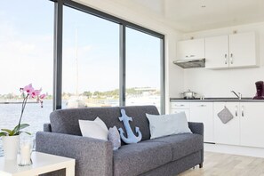 Mobile Home | Living area - Houseboat in Egernsund at the Marina Minde (Broager)