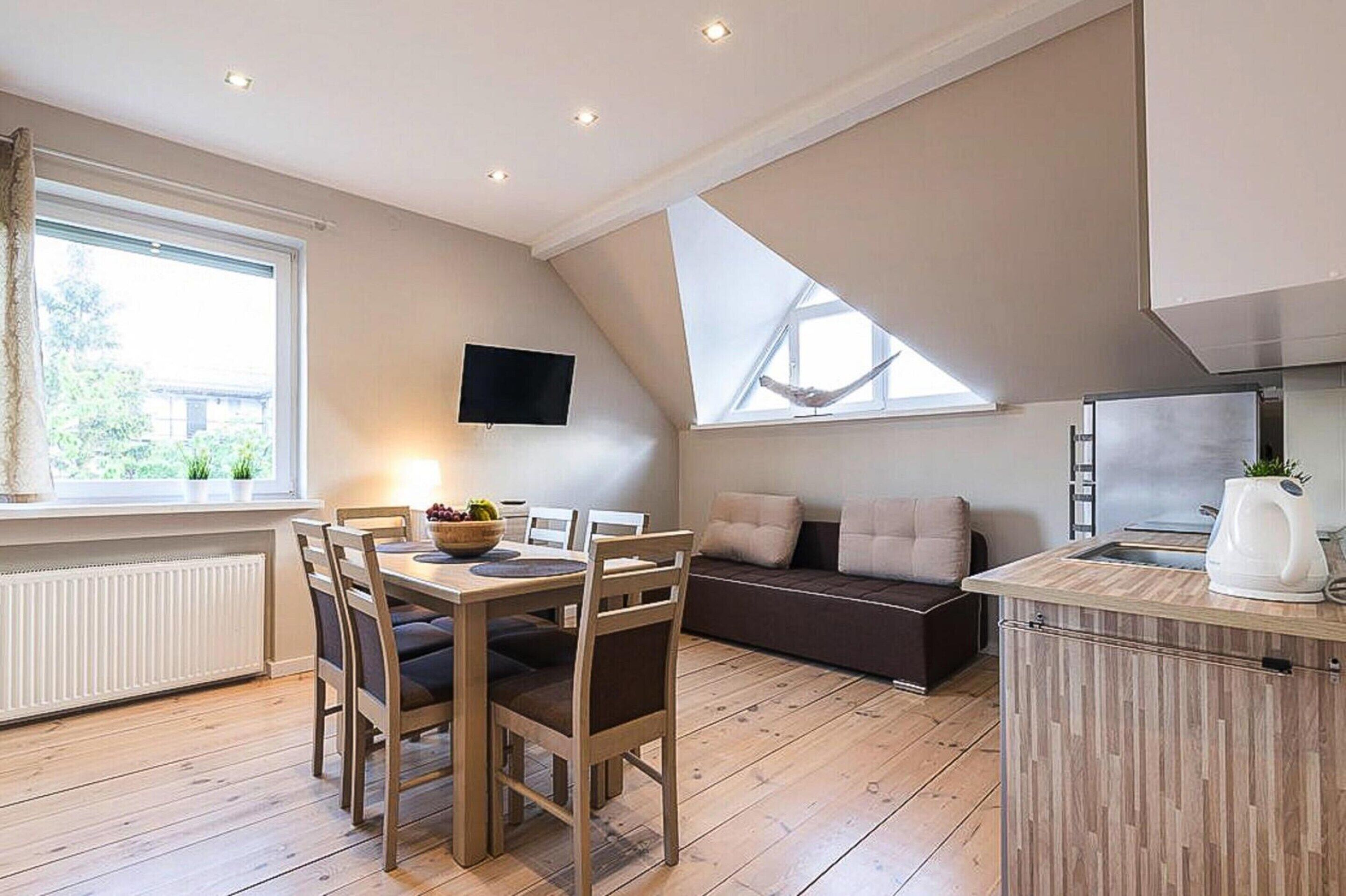 Apartment | Private kitchen | Electric kettle, toaster, highchair