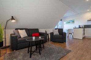 Apartment | Living area - Holiday Apartment in Turmlauer Koog (Tumlauer Koog)