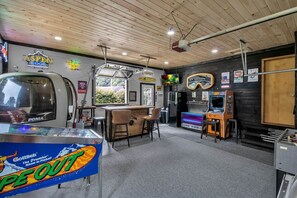 Games room - Gondola House | Hot tub, Arcade, Walkable Getaway, Fun Central! Game Room, Hot Tub, Steps to Village... (Ellicottville)