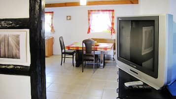 Ferienhaus | Wohnzimmer | Kamin