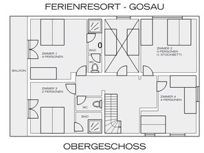House | Floor plan - Charming Holiday Home in Gosau (Gosau)