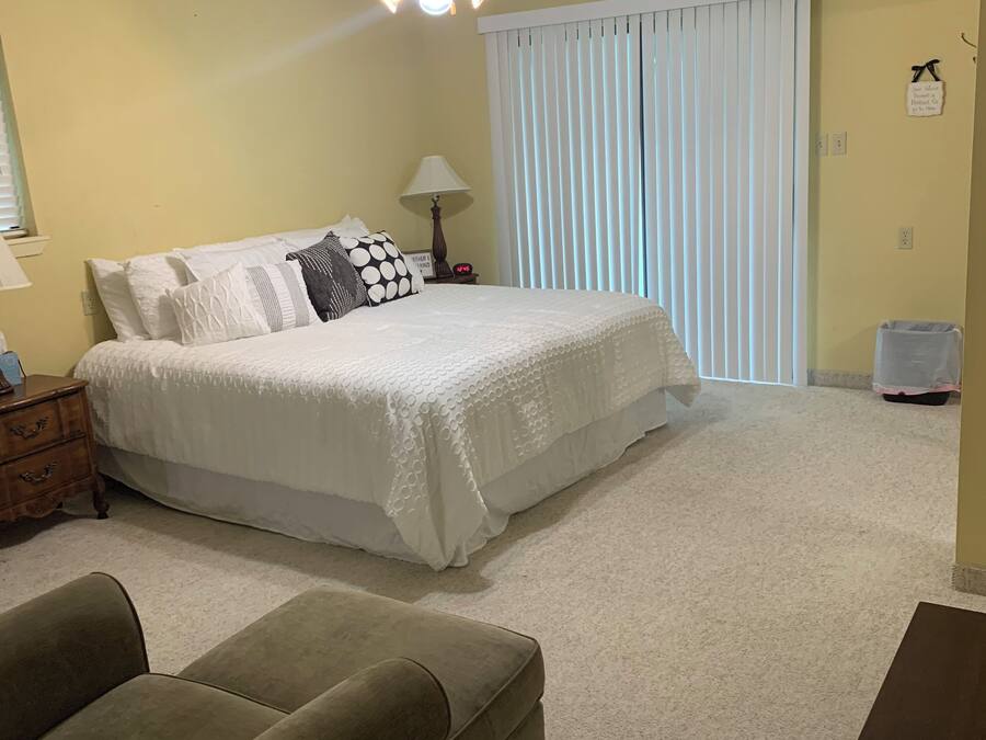 Individually decorated, individually furnished, iron/ironing board